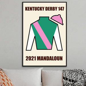 Horse Racing Kentucky Derby Poster - Custom Number, Name - Poster & Canvas - GoDuckee