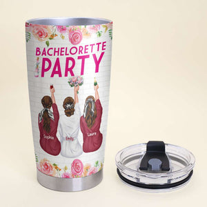 Bestie Bridesmaids Party - Last Fling Before The Ring, Personalized Tumbler - Tumbler Cup - GoDuckee