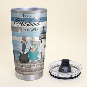 I Was Supposed To Spend The Rest Of My Life With You Personalized Heaven Husband Tumbler - Tumbler Cup - GoDuckee