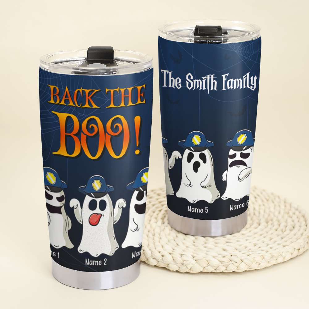 Personalized Police Family Tumbler - Back The Boo - Tumbler Cup - GoDuckee