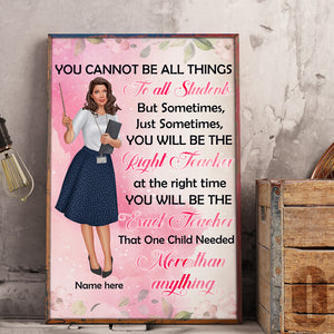 Personalized Classroom Poster For Teacher - The One Child Needed More than Anything - Poster & Canvas - GoDuckee