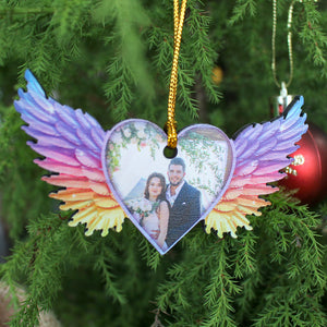 I Love You To The Heaven And Back Custom Heaven Couple Wind Chimes, Christmas Tree Decor - Wind Chimes - GoDuckee