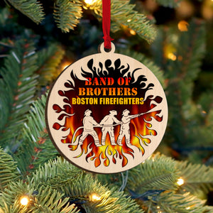 Firefighter Band of Brothers - Personalized Ornament - Ornament - GoDuckee