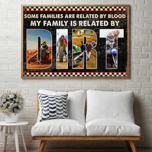 Motocross Family - Custom Photo Poster - Related By Dirt - Poster & Canvas - GoDuckee