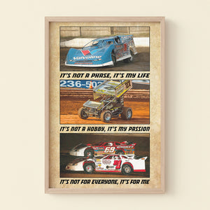 It's Not A Hobby It's My Passion Personalized Dirt Track Racing Car Canvas Print Gift For Racing Lovers - Poster & Canvas - GoDuckee