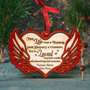 Heaven Your Life Was A Blessing - Personalized Ornament - Ornament - GoDuckee