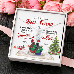 Friends Best Christmas Gift Is Me - Personalized Alluring Beauty Necklace - Gift for Friends - Jewelry - GoDuckee