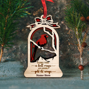 Heaven Every Time A Bell Rings - Personalized Ornament - Ornament - GoDuckee