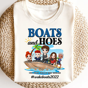 Wake Boats Boats And Hoes Personalized Shirt Gift For Friends - Shirts - GoDuckee