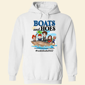 Wake Boats Boats And Hoes Personalized Shirt Gift For Friends - Shirts - GoDuckee