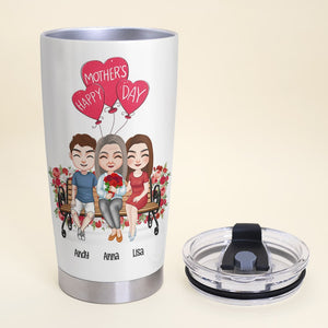 Dear Mom Thanks 4 Putting Up With Spoiled-Gift For Mother-Personalized Tumbler-Mother's Day Tumbler - Tumbler Cup - GoDuckee