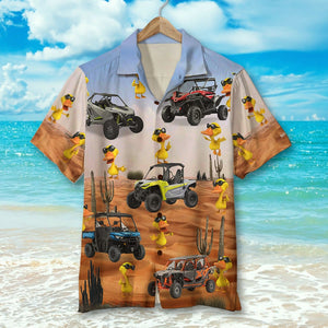 UTV Hawaiian Shirt, UTV Duck Desert - Hawaiian Shirts - GoDuckee