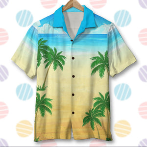 We Don't Hide Crazy We Put It Out On The Beach, Personalized Hawaiian Shirt, Summer Gift for Friends, Family Members - Hawaiian Shirts - GoDuckee