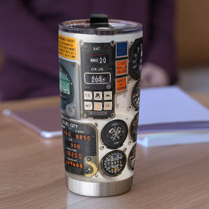Personalized Pilot Tumbler, Gift For Airplane Lover - Tumbler Cup - GoDuckee