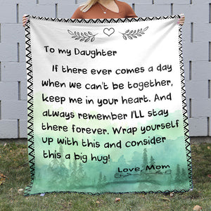 Always Remember I'll Stay There Forever, Personalized Blanket, Gift For Family Members - Blanket - GoDuckee