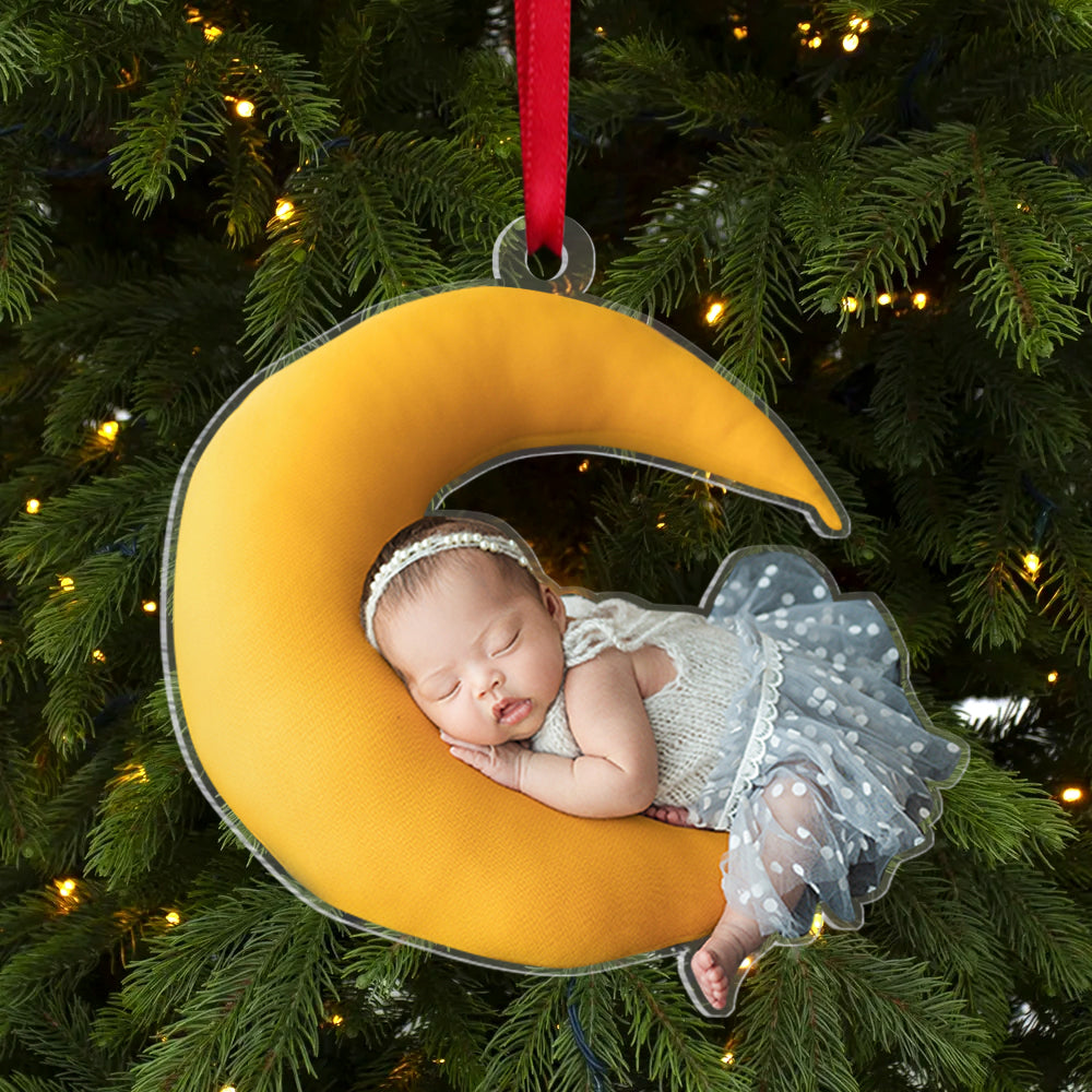 Custom Newborn Baby Ornament, Christmas Tree Decor - Ornament - GoDuckee