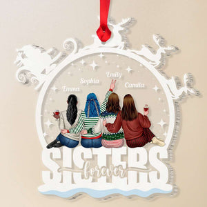 Sister Forever,Personalized Acrylic Ornament, Christmas Gift For Sisters - Ornament - GoDuckee