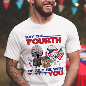 May The Fourth Of July Be With You Shirts - Shirts - GoDuckee