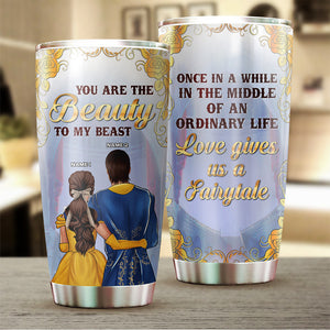 Personalized Couple Tumbler - You are the beauty to my beast - Beast and Beauty - Tumbler Cup - GoDuckee