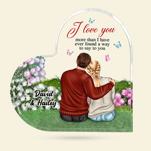 I Love You More Than I Have Ever Found A Way To Say To You Personalized Couple Plaque, Gift For Couple - Decorative Plaques - GoDuckee