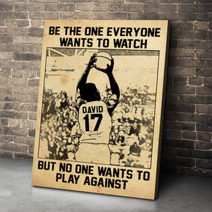 Personalized Basketball Player Poster - Be The One Everyone Wants To Watch - Vintage - Poster & Canvas - GoDuckee
