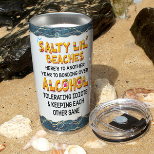 Salty Lil' Beaches, Personalized Summer Friend Tumbler, Gift For Friends - Tumbler Cup - GoDuckee