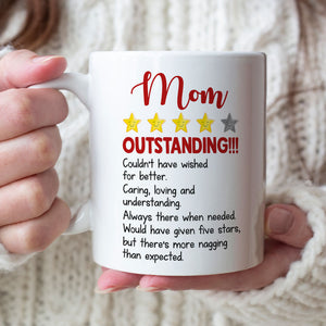 Mom Outstanding Couldn't Have Wished For Better, Personalized Mug, Mother's Day Gift, Gift For Mom - Coffee Mug - GoDuckee