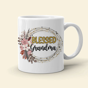 Blessed Grandma, Grandparents And Children Personalized Coffee Mug Gift For Grandparents - Coffee Mug - GoDuckee