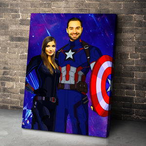 Custom Photo Fantastic Couple Wall Art - Poster & Canvas - GoDuckee