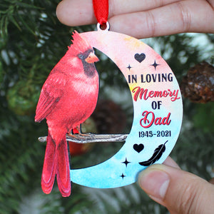 Listen To The Wind And Think Of Me In Your Heart, Personalized Memorial Wood Ornament - Ornament - GoDuckee