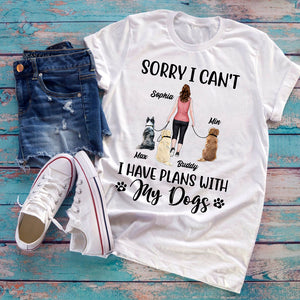 Sorry I Can't, Personalized Shirt, Gifts For Dog Lover - Shirts - GoDuckee