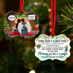 Memorial Gift For Husband, A Huge Part Of My Life Personalized Couple Benelux Ornament - Ornament - GoDuckee