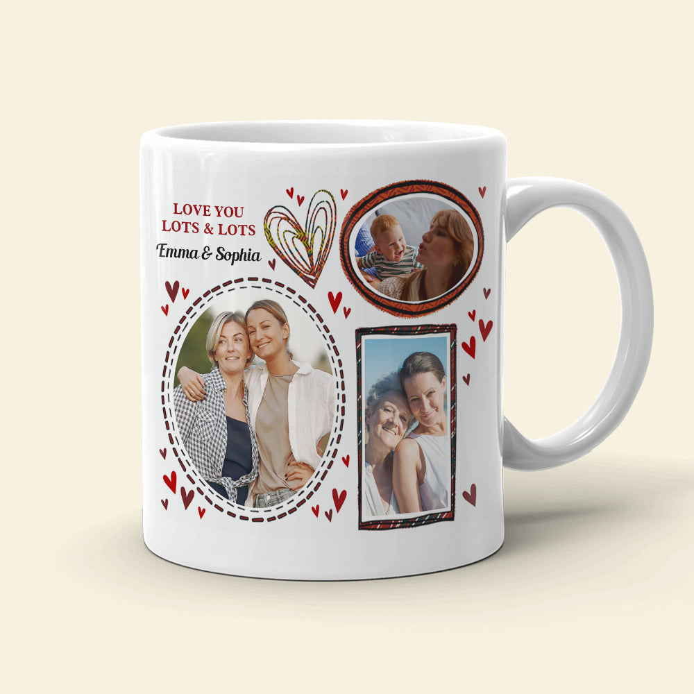 Love You Lots & Lots Custom Wordle Family Mug, Gift For Family - Coffee Mug - GoDuckee
