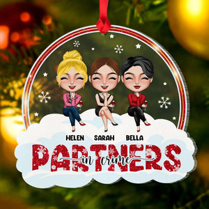 Partners In Crime Personalized Acrylic Ornament, Gift For Friends - Ornament - GoDuckee