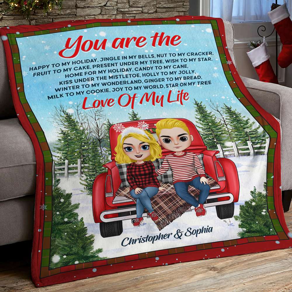 You Are The Love Of My Life Personalize Blanket, Gift For Couple - Blanket - GoDuckee
