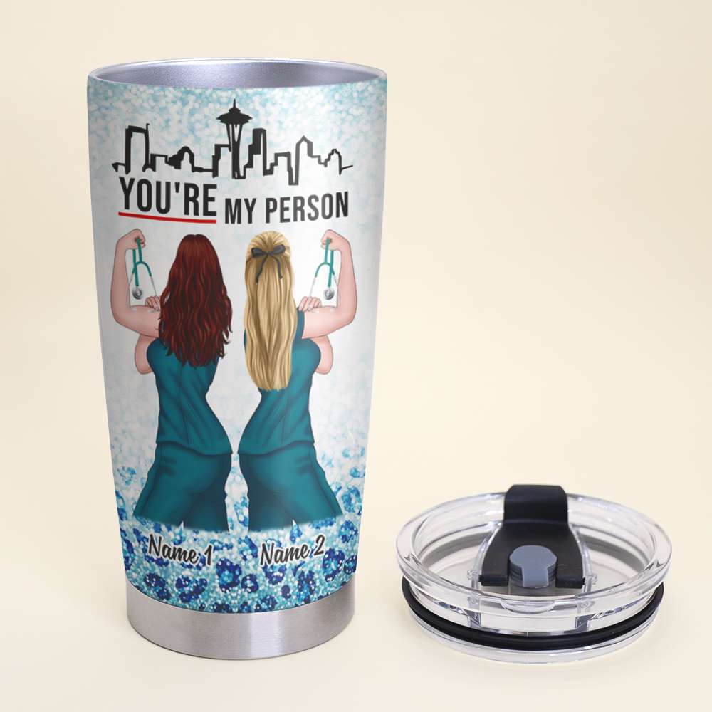 Personalized Nurse Strong Tumbler - Bestie Friends You Are My Person Fol9-Vd1 - Tumbler Cup - GoDuckee