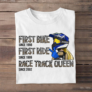 Motocross Race Track Queen - Personalized Shirts - Shirts - GoDuckee