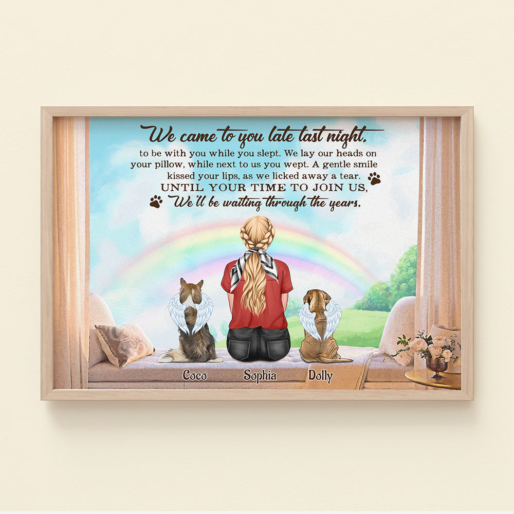 We Came To You Late Last Night Personalized Heaven Dog Canvas Print Gift For Dog Lovers - Poster & Canvas - GoDuckee