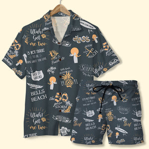 Surfing Shirt and Shorts - It's Not Tragic To Die Doing What You Love - Hawaiian Shirts - GoDuckee