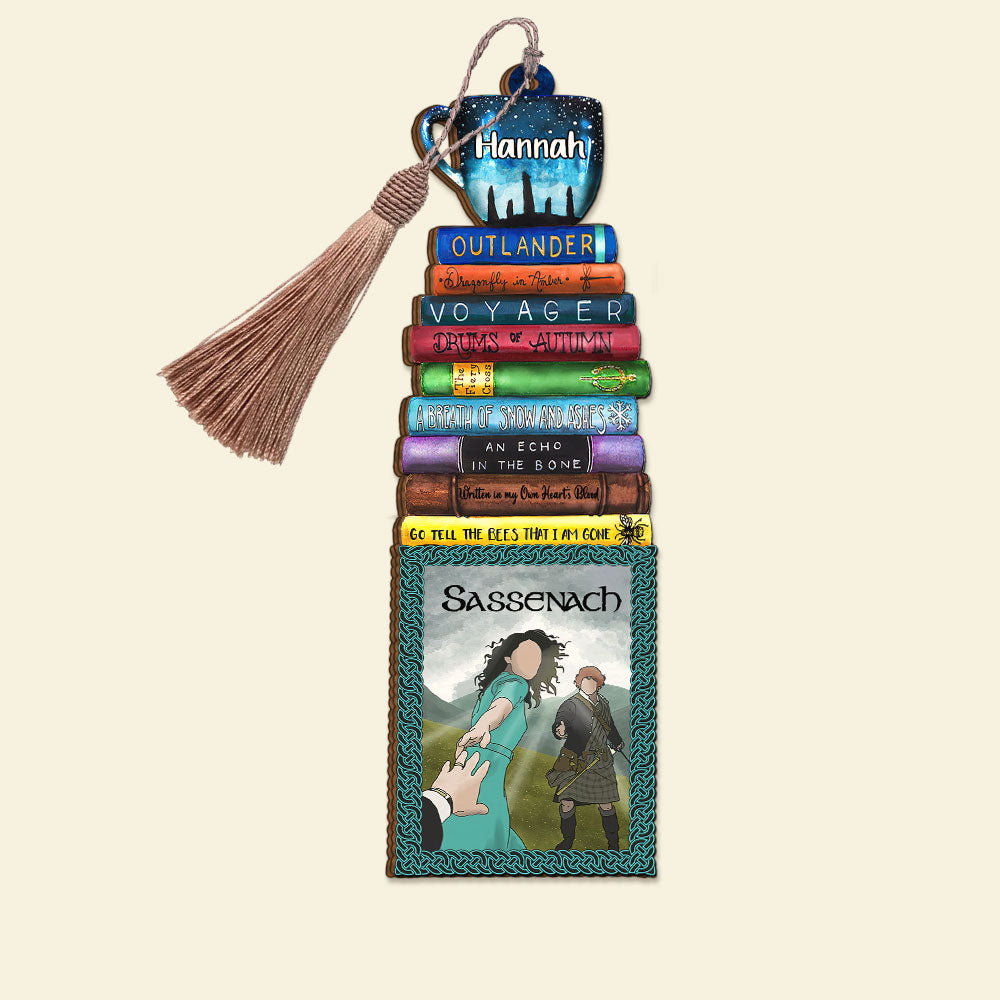 Personalized Outlander Book Bookmark Gift For Book Lovers, Book Stack Pattern - Bookmarks - GoDuckee