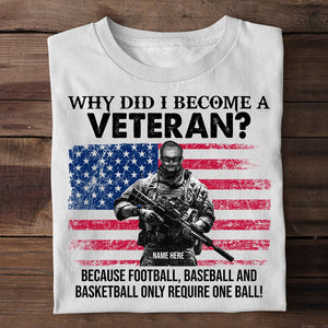Veteran Why Did I Become A Veteran Custom Shirts - Shirts - GoDuckee