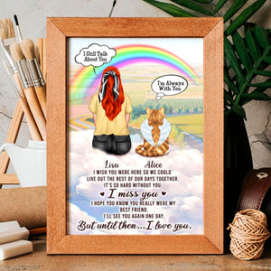 I Wish You Were Here Personalized Heaven Cat Canvas Print Gift For Cat Lovers - Poster & Canvas - GoDuckee