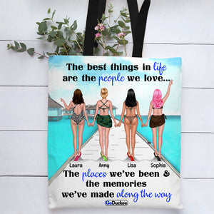 The Memories We've Made Along The Way - Personalized Tote Bag - Gift for Besties - Pinky Promise Friends - Tote Bag - GoDuckee