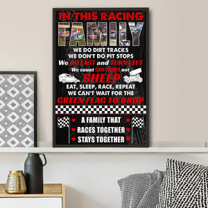 Dirt Track Racing - Custom Racing Photo Poster - In This Racing FAMILY - Poster & Canvas - GoDuckee