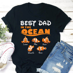 Dad Best Dad In The Ocean, Personalized Shirts, Gifts for Dads - Shirts - GoDuckee