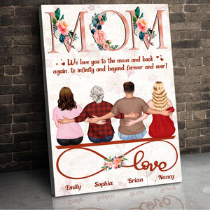 Forever And Ever, Personalized Family Canvas Poster, Gift For Family 01DTDT010423TM - Poster & Canvas - GoDuckee