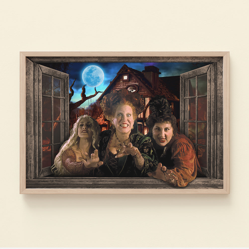 Halloween Villainous Witches Canvas Print, Horror Home Decor - Poster & Canvas - GoDuckee