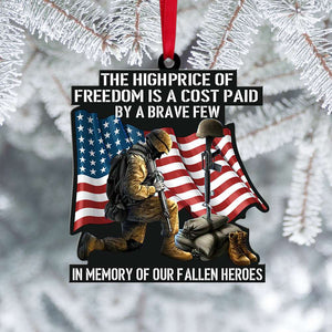 In Memorial Of Our Fallen Veteran - Christmas Ornament - Ornament - GoDuckee