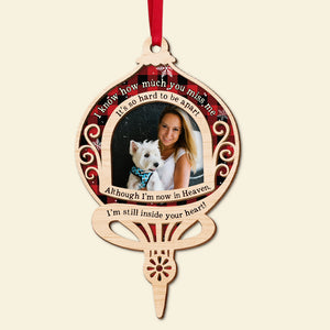 I'm Still Inside Your Heart Personalized Heaven Ornament, Christmas Tree Decor - Ornament - GoDuckee