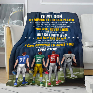 Personalized American Football Brothers Blanket - You Will Never Lose - Blanket - GoDuckee